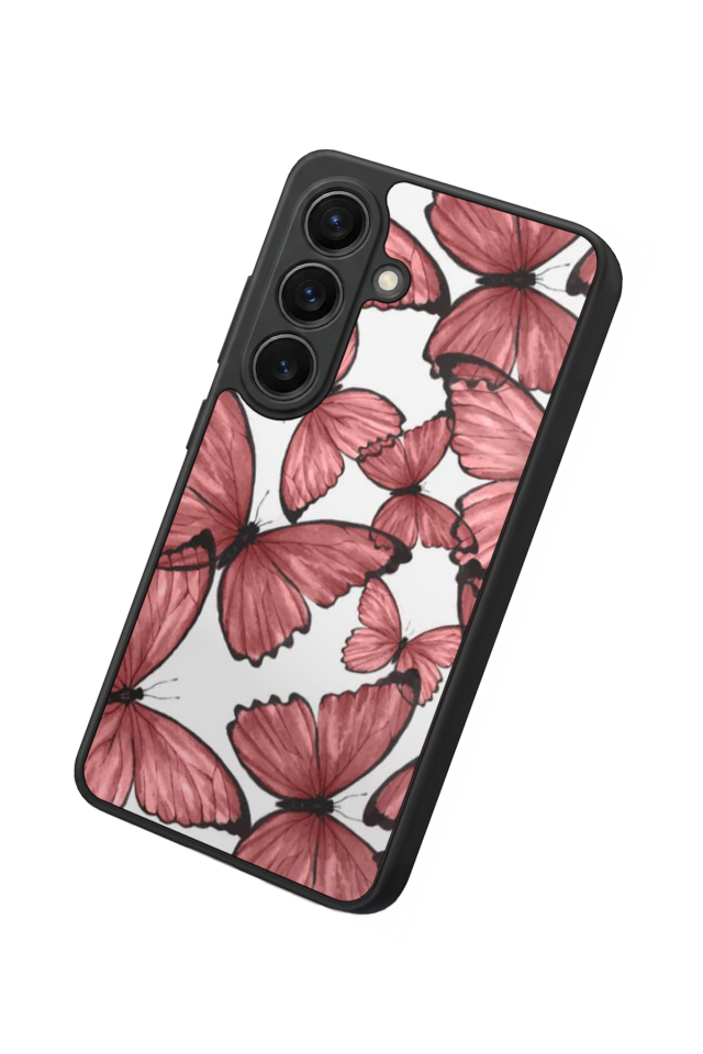 Samsung Galaxy S26 Uyumlu Kelebek Tasarımlı Glossy Premium Kılıf