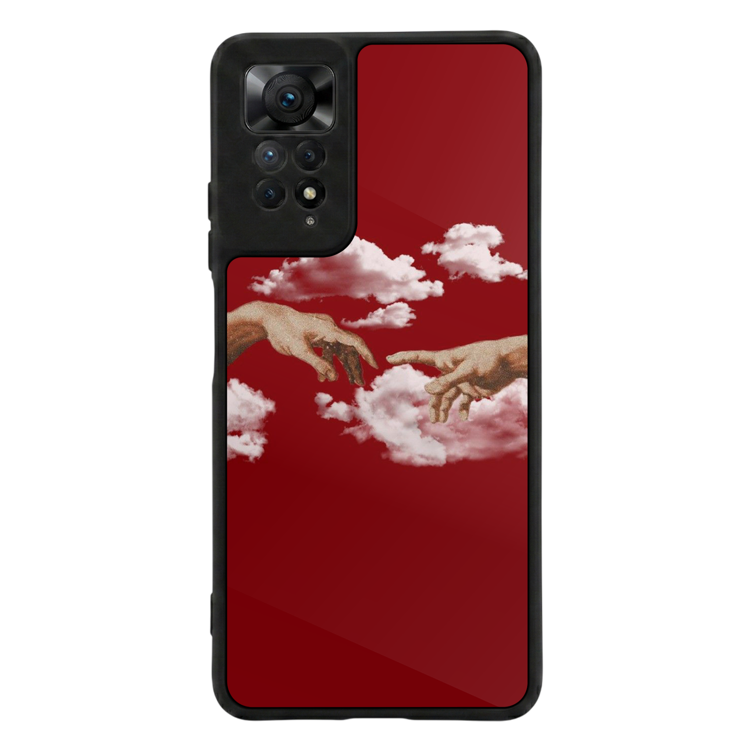 Xiaomi Redmi Note 12 Pro Uyumlu Kirmizi Tasarımlı Glossy Premium Kılıf