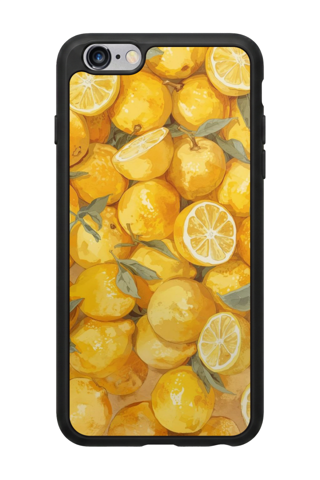iPhone 6 Plus Uyumlu Limon Tasarımlı Glossy Premium Kılıf