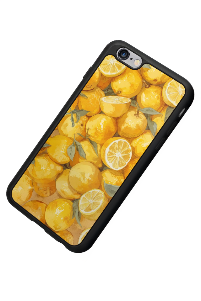 iPhone 6 Plus Uyumlu Limon Tasarımlı Glossy Premium Kılıf