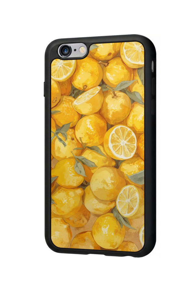 iPhone 6 Plus Uyumlu Limon Tasarımlı Glossy Premium Kılıf