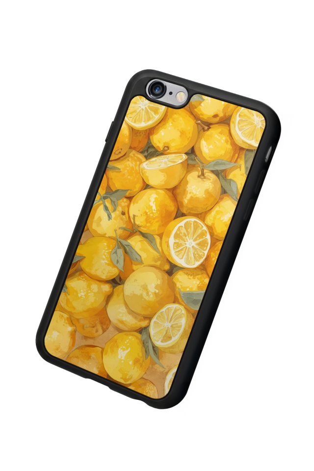 iPhone 6 Plus Uyumlu Limon Tasarımlı Glossy Premium Kılıf