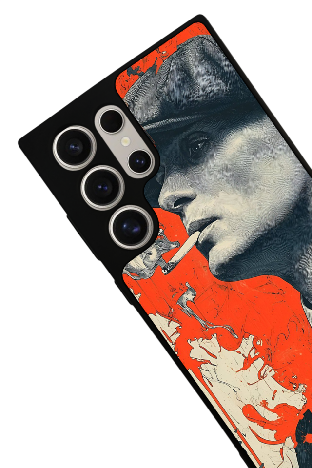 Samsung Galaxy S22 Ultra Uyumlu Peaky Blinders Tasarımlı Glossy Premium Kılıf