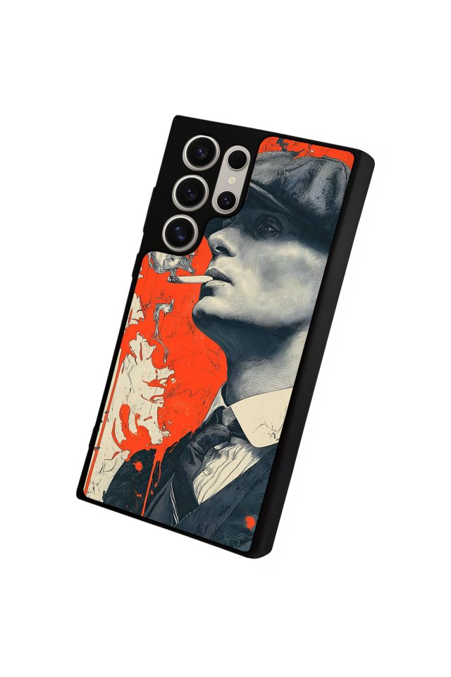Samsung Galaxy S22 Ultra Uyumlu Peaky Blinders Tasarımlı Glossy Premium Kılıf