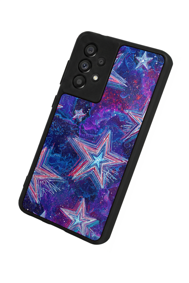 Samsung Galaxy A73 Uyumlu Retro Yildizlar Tasarımlı Glossy Premium Kılıf