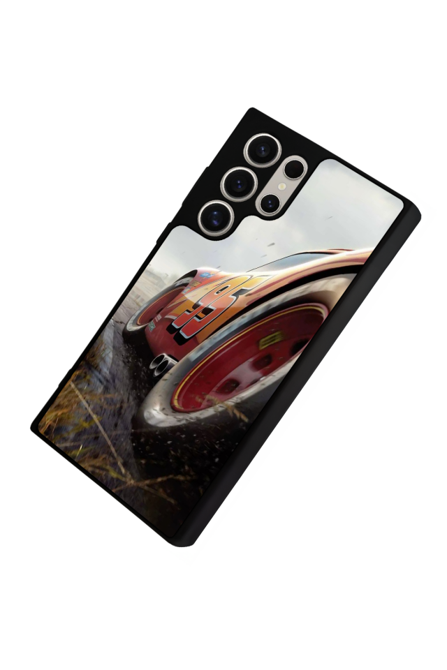 Samsung Galaxy S23 Ultra Uyumlu Şimsek McQueen Tasarımlı Glossy Premium Kılıf