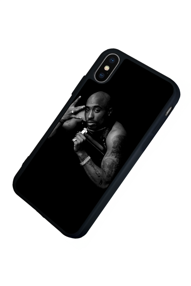 iPhone XS Max Uyumlu Tupac Tasarımlı Glossy Premium Kılıf