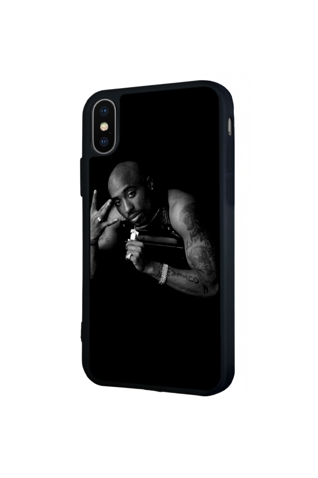 iPhone XS Max Uyumlu Tupac Tasarımlı Glossy Premium Kılıf