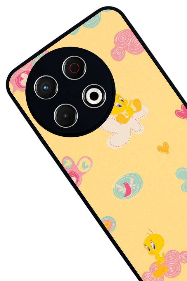 Tecno Spark 30 Pro Uyumlu Tweety Tasarımlı Glossy Premium Kılıf