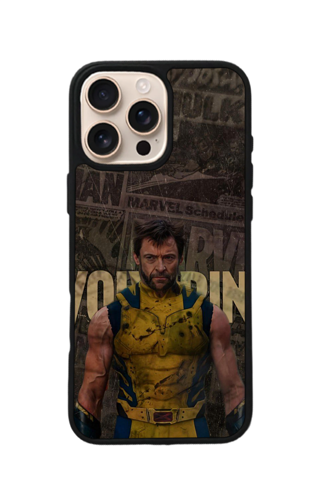 iPhone 16 Pro Uyumlu Wolverine Tasarımlı Glossy Premium Kılıf