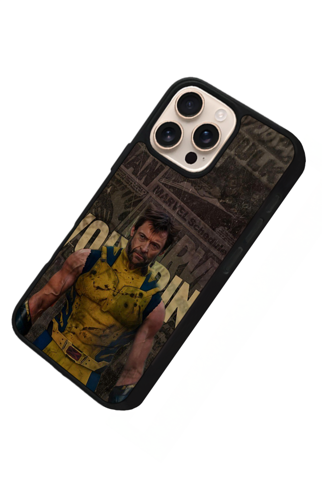 iPhone 16 Pro Uyumlu Wolverine Tasarımlı Glossy Premium Kılıf