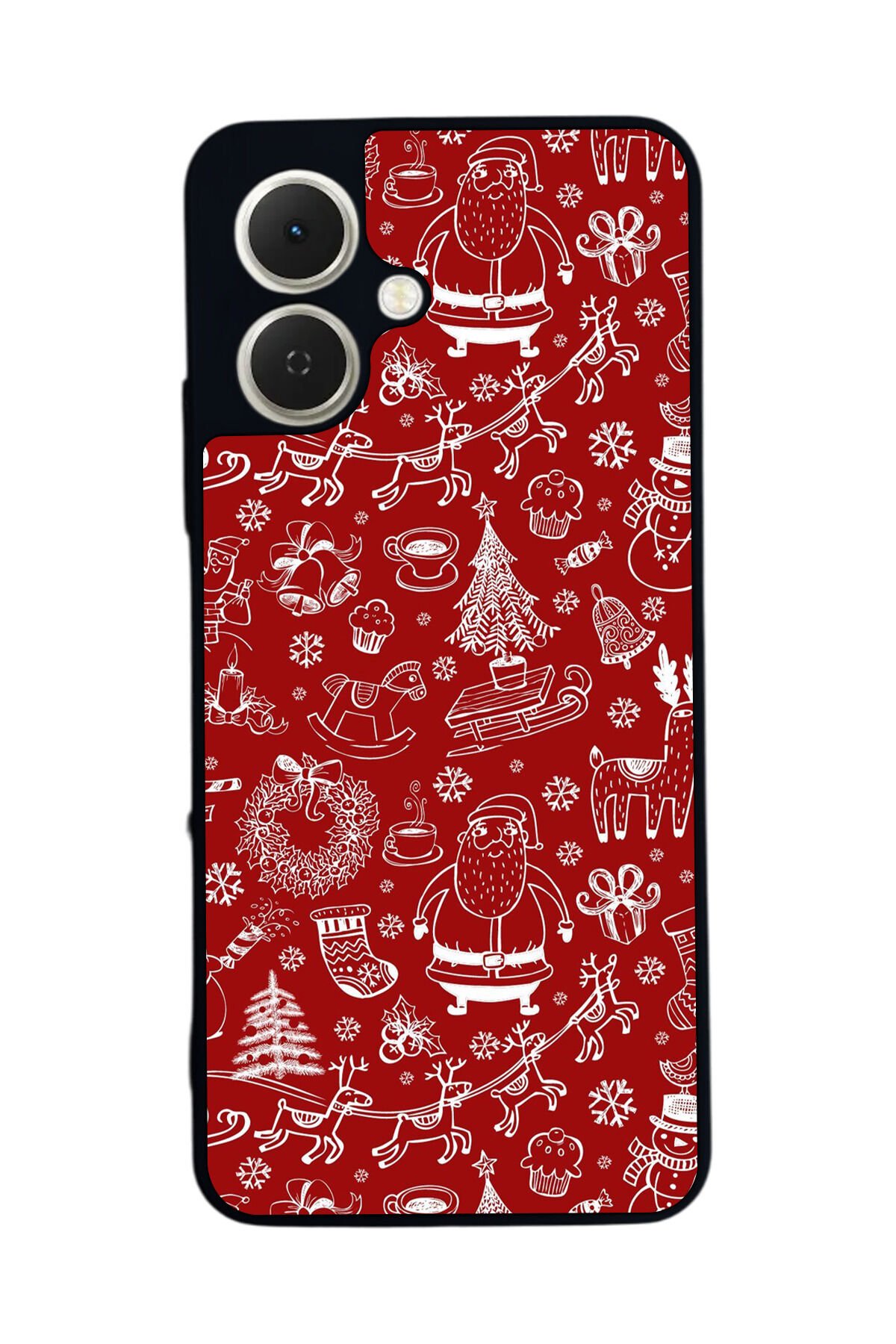 Tecno Spark GO 2 Uyumlu Yilbasi Christmas Tasarımlı Glossy Premium Kılıf