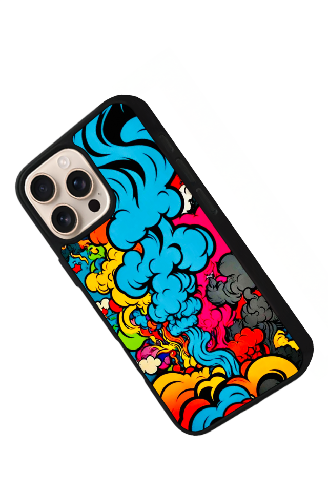 iPhone 14 Pro Max Uyumlu Abstract Tasarımlı Glossy Premium Kılıf