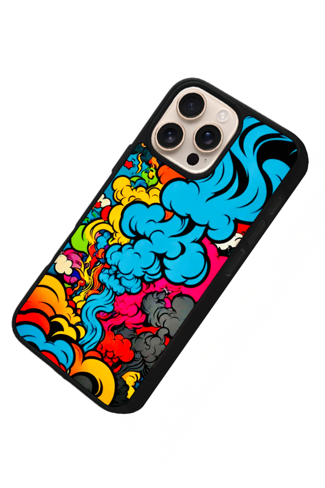 iPhone 14 Pro Max Uyumlu Abstract Tasarımlı Glossy Premium Kılıf