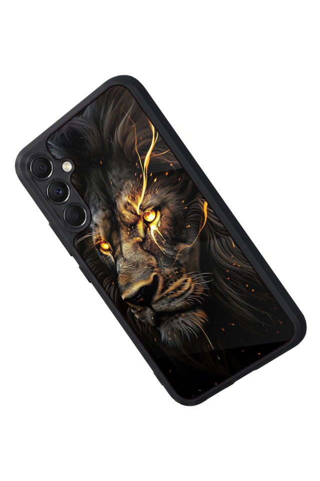 Samsung Galaxy A34 Uyumlu Aslan Tasarımlı Glossy Premium Kılıf