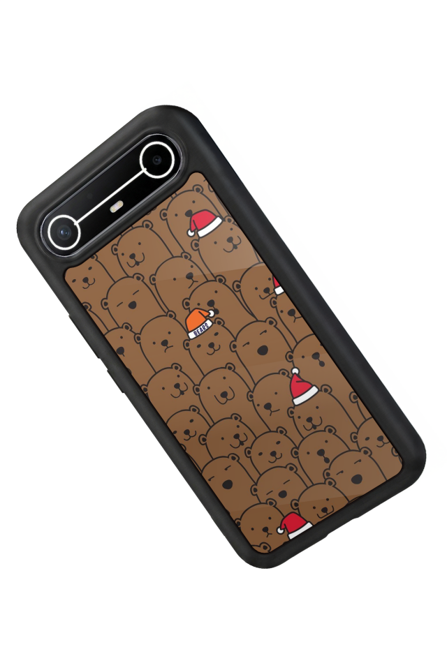 Tecno Spark Slim 5G Uyumlu Ayı Tasarımlı Glossy Premium Kılıf