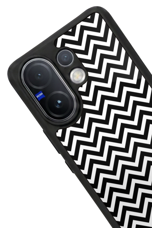 Vivo V60 Uyumlu Çizgi Sanatı Tasarımlı Glossy Premium Kılıf