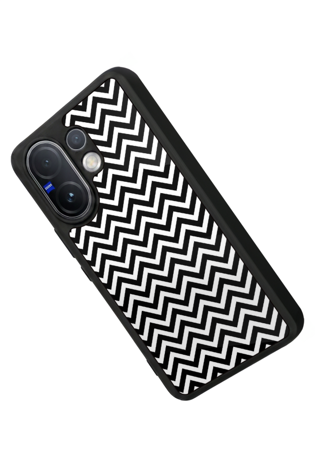 Vivo V60 Uyumlu Çizgi Sanatı Tasarımlı Glossy Premium Kılıf