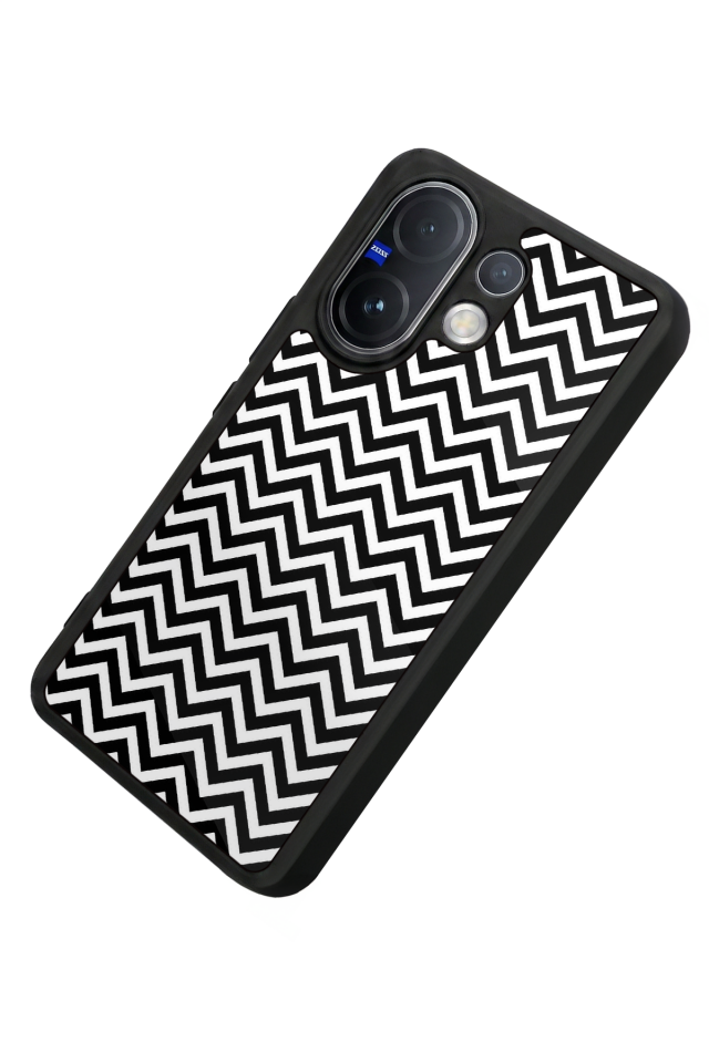 Vivo V60 Uyumlu Çizgi Sanatı Tasarımlı Glossy Premium Kılıf