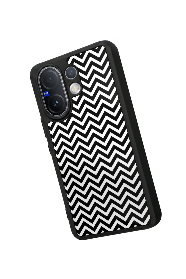 Vivo V60 Uyumlu Çizgi Sanatı Tasarımlı Glossy Premium Kılıf