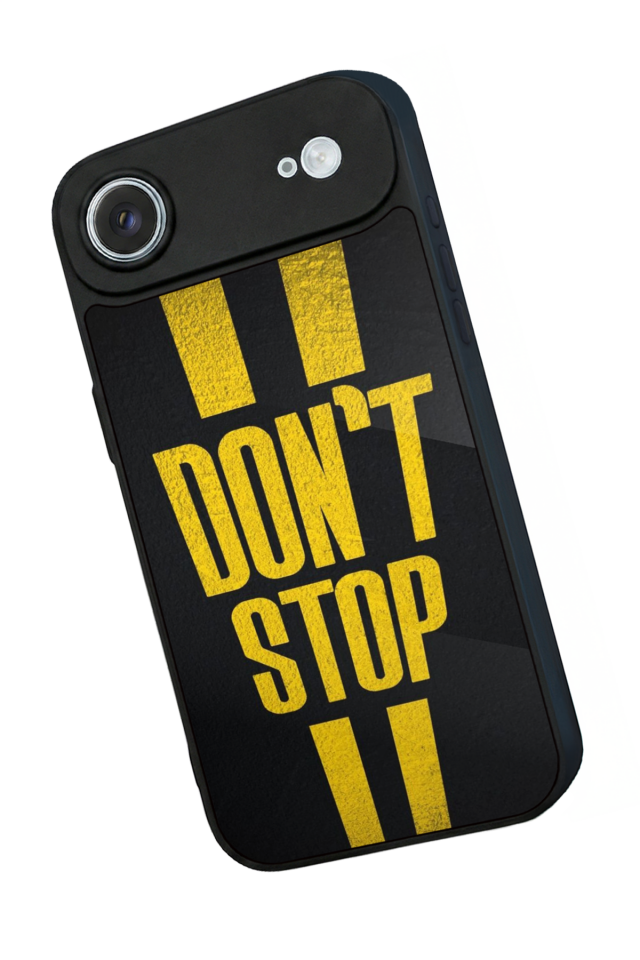 iPhone 17 Air Uyumlu Dont Stop Tasarımlı Glossy Premium Kılıf