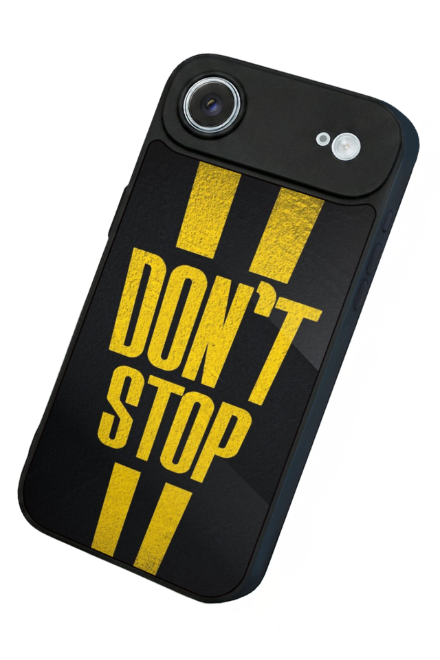 iPhone 17 Air Uyumlu Dont Stop Tasarımlı Glossy Premium Kılıf