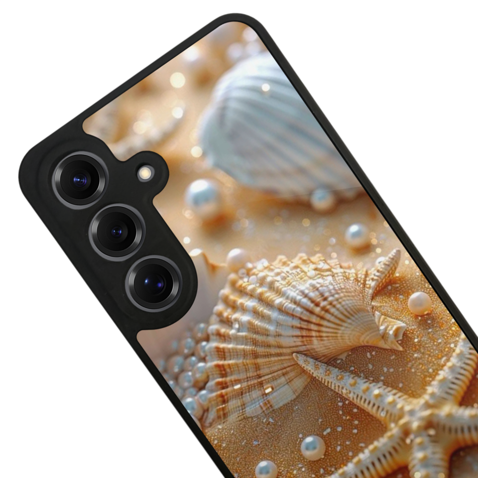 Samsung Galaxy S25 Uyumlu  İnci Tasarımlı Glossy Premium Kılıf
