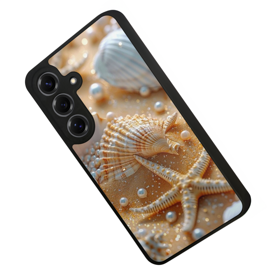 Samsung Galaxy S25 Uyumlu  İnci Tasarımlı Glossy Premium Kılıf