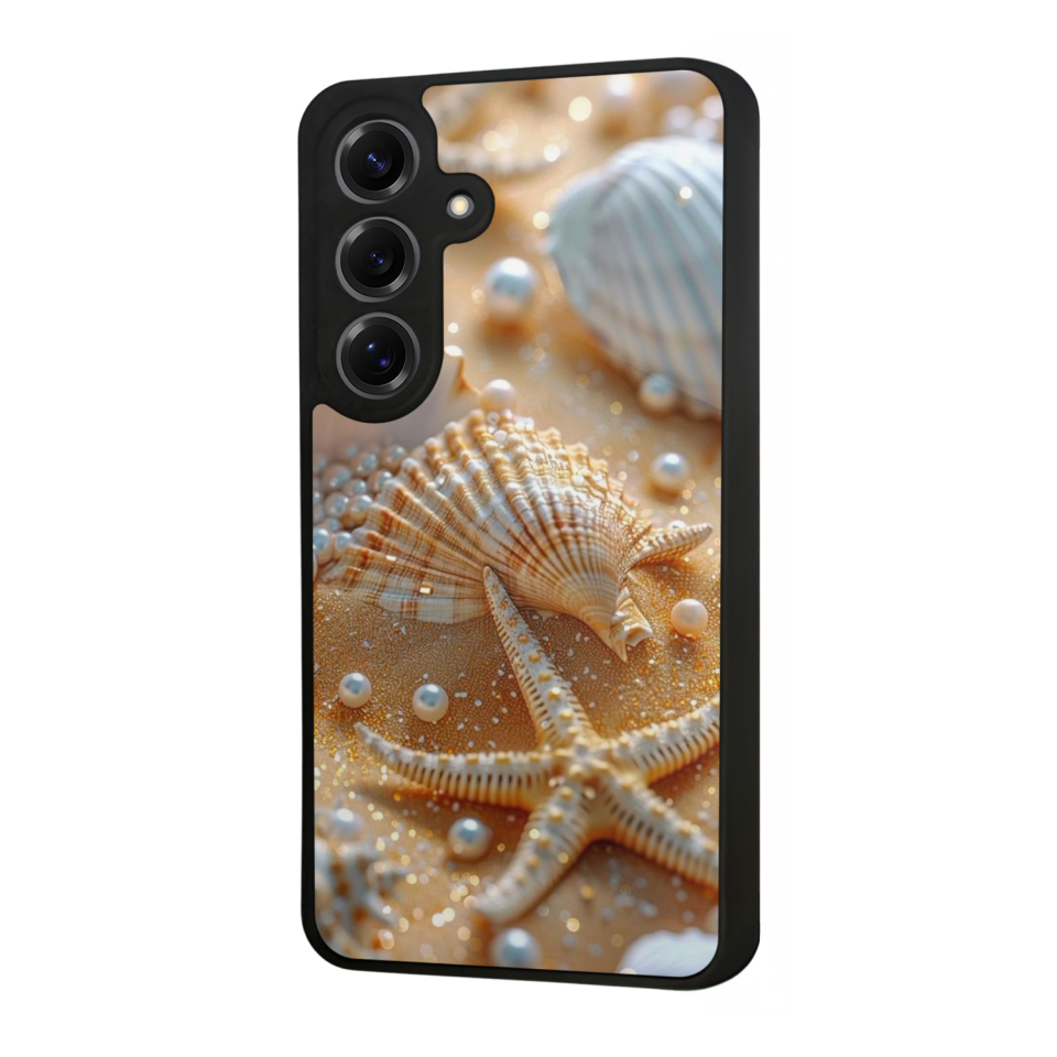 Samsung Galaxy S25 Uyumlu  İnci Tasarımlı Glossy Premium Kılıf