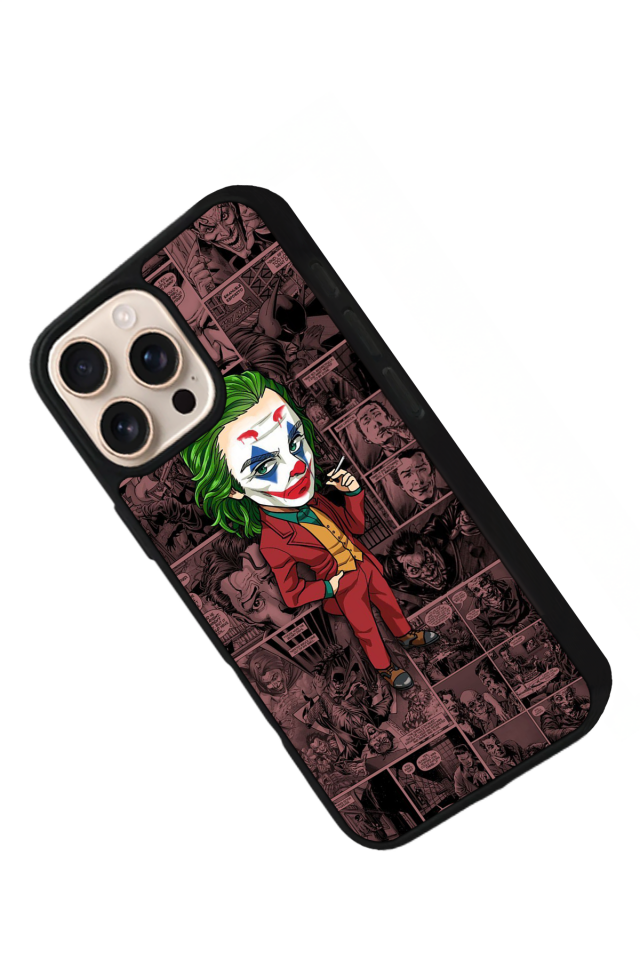 iPhone 15 Pro Uyumlu Joker Tasarımlı Glossy Premium Kılıf