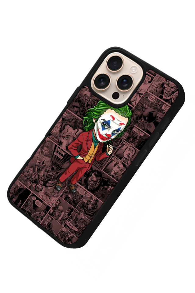 iPhone 15 Pro Uyumlu Joker Tasarımlı Glossy Premium Kılıf