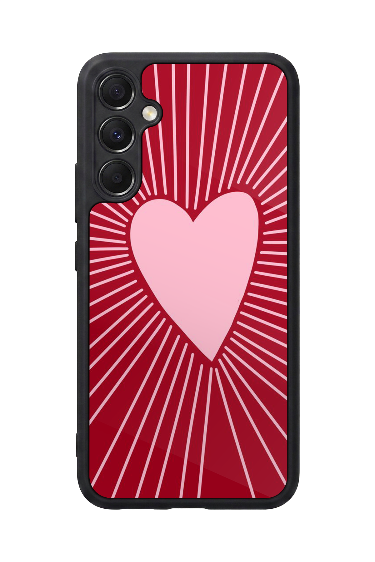 Samsung Galaxy M34 Uyumlu Kalp Love Tasarımlı Glossy Premium Kılıf