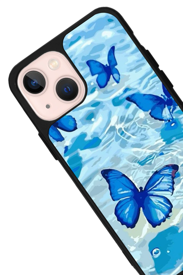 iPhone 15 Uyumlu Kelebek Tasarımlı Glossy Premium Kılıf