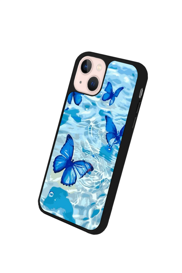 iPhone 15 Uyumlu Kelebek Tasarımlı Glossy Premium Kılıf