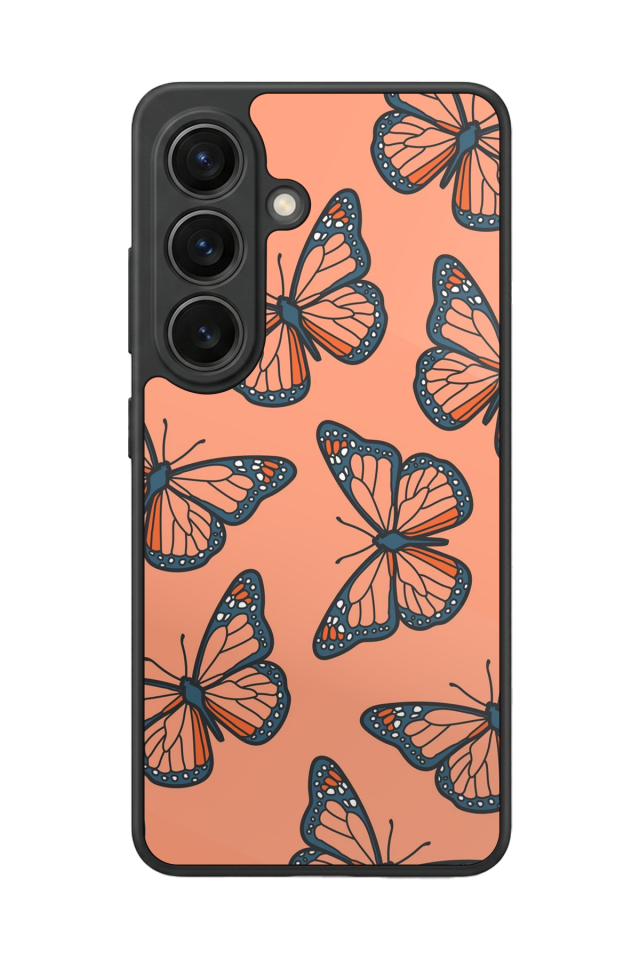 Samsung Galaxy S26 Uyumlu Kelebek Tasarımlı Glossy Premium Kılıf