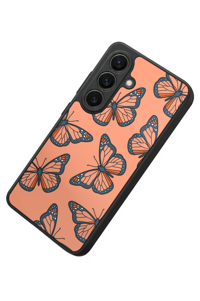 Samsung Galaxy S26 Uyumlu Kelebek Tasarımlı Glossy Premium Kılıf