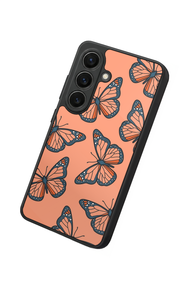 Samsung Galaxy S26 Uyumlu Kelebek Tasarımlı Glossy Premium Kılıf