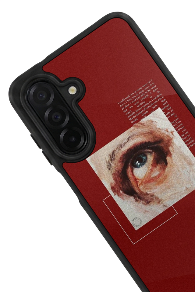Samsung Galaxy A26 Uyumlu Kirmizi Tasarımlı Glossy Premium Kılıf