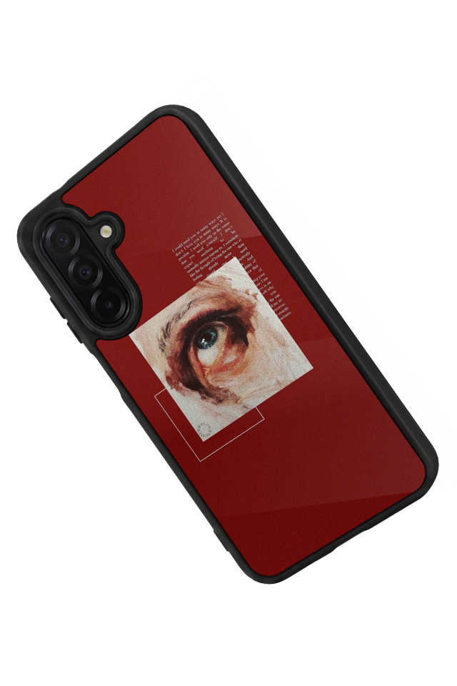 Samsung Galaxy A26 Uyumlu Kirmizi Tasarımlı Glossy Premium Kılıf