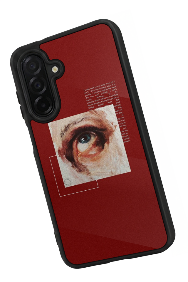 Samsung Galaxy A26 Uyumlu Kirmizi Tasarımlı Glossy Premium Kılıf