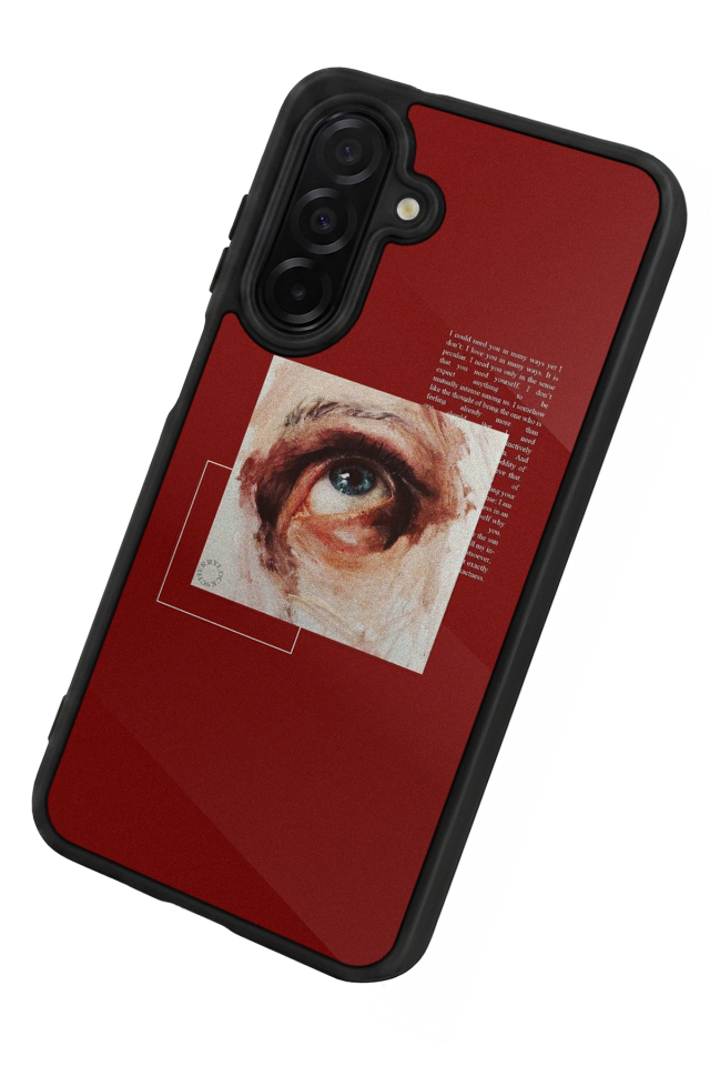 Samsung Galaxy A26 Uyumlu Kirmizi Tasarımlı Glossy Premium Kılıf