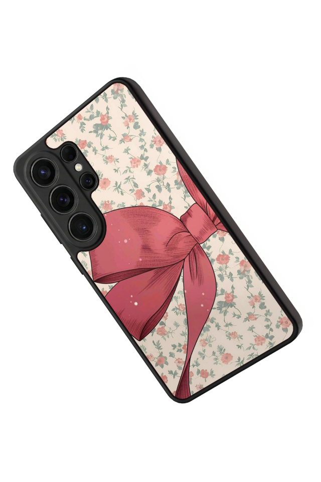 Samsung Galaxy S26 Ultra Uyumlu Kurdele Tasarımlı Glossy Premium Kılıf