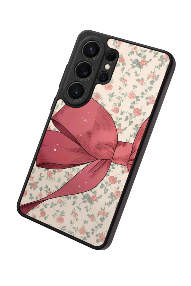 Samsung Galaxy S26 Ultra Uyumlu Kurdele Tasarımlı Glossy Premium Kılıf