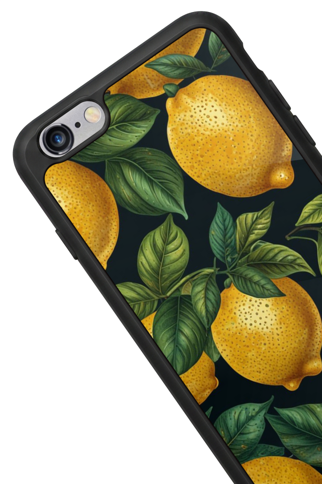 iPhone 6 Plus Uyumlu Limon Tasarımlı Glossy Premium Kılıf