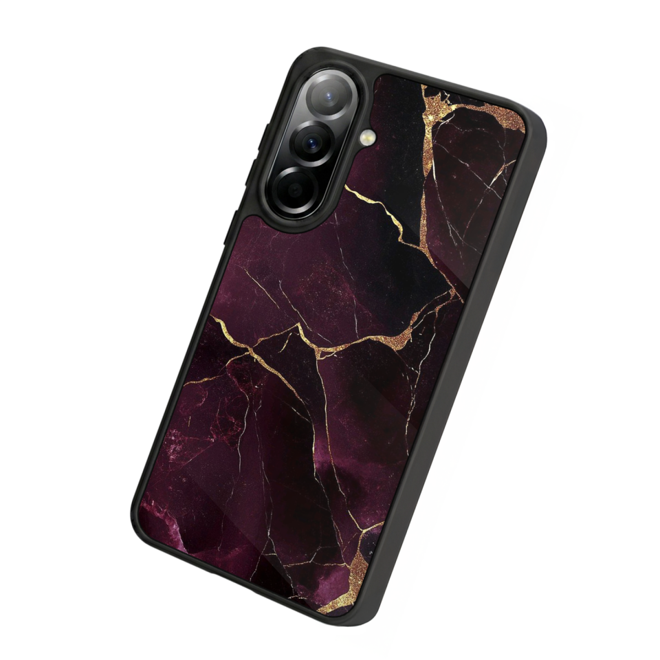 Samsung Galaxy A37 Uyumlu Mermer Marble Tasarımlı Glossy Premium Kılıf
