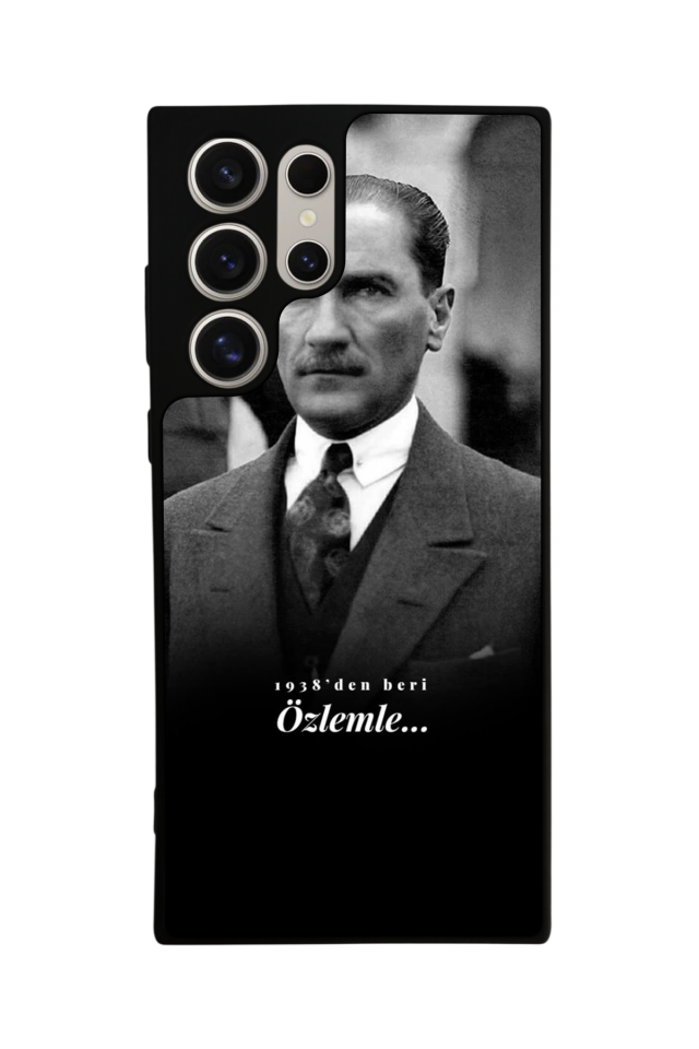 Samsung Galaxy S24 Ultra Uyumlu Mustafa Kemal Ataturk Tasarımlı Glossy Premium Kılıf