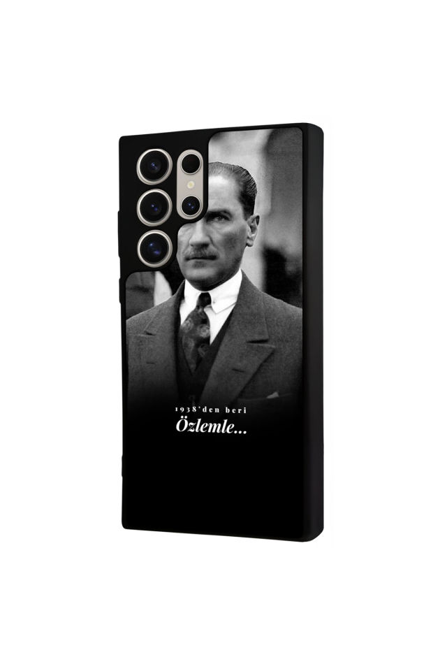 Samsung Galaxy S24 Ultra Uyumlu Mustafa Kemal Ataturk Tasarımlı Glossy Premium Kılıf