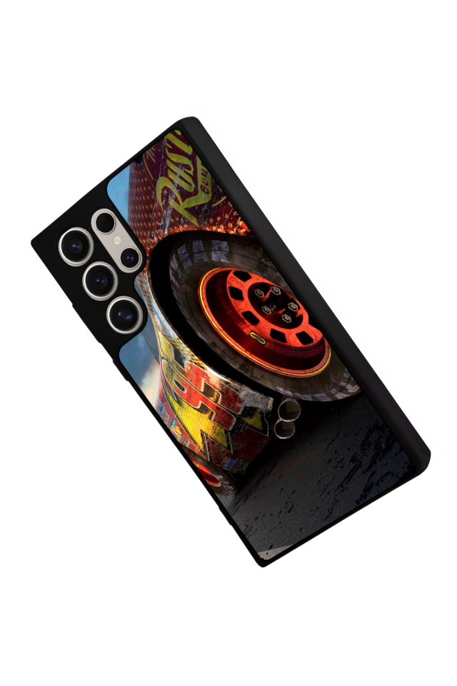 Samsung Galaxy S23 Ultra Uyumlu Şimsek McQueen Tasarımlı Glossy Premium Kılıf