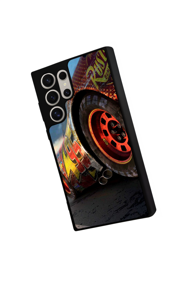 Samsung Galaxy S23 Ultra Uyumlu Şimsek McQueen Tasarımlı Glossy Premium Kılıf