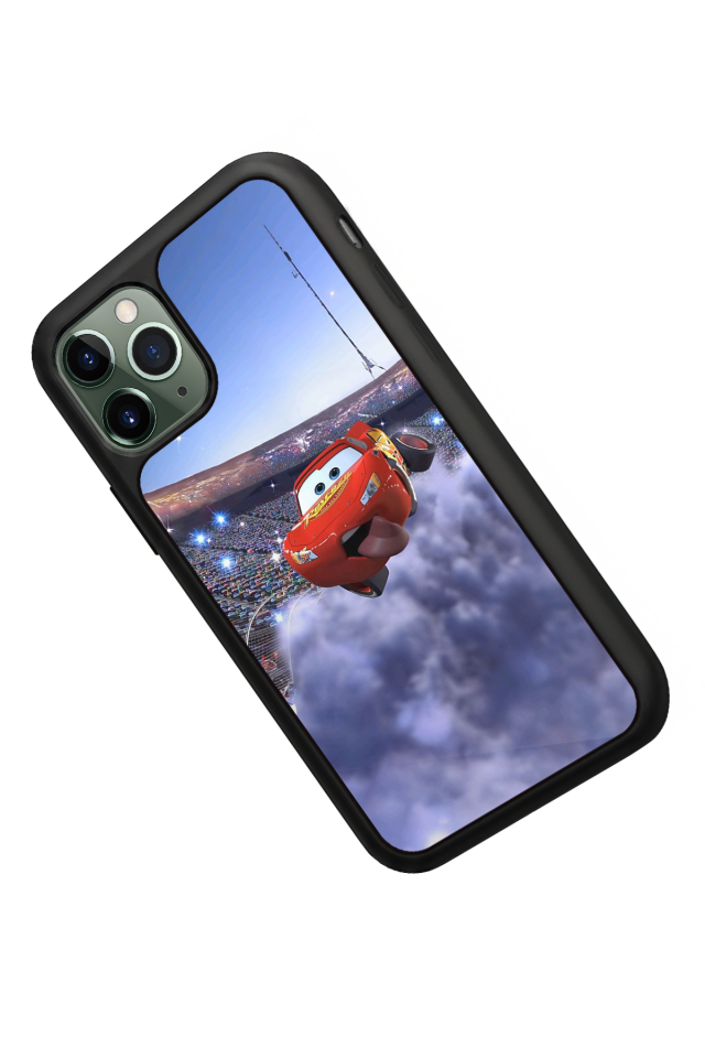 iPhone 11 Pro Uyumlu Şimsek McQueen Tasarımlı Glossy Premium Kılıf